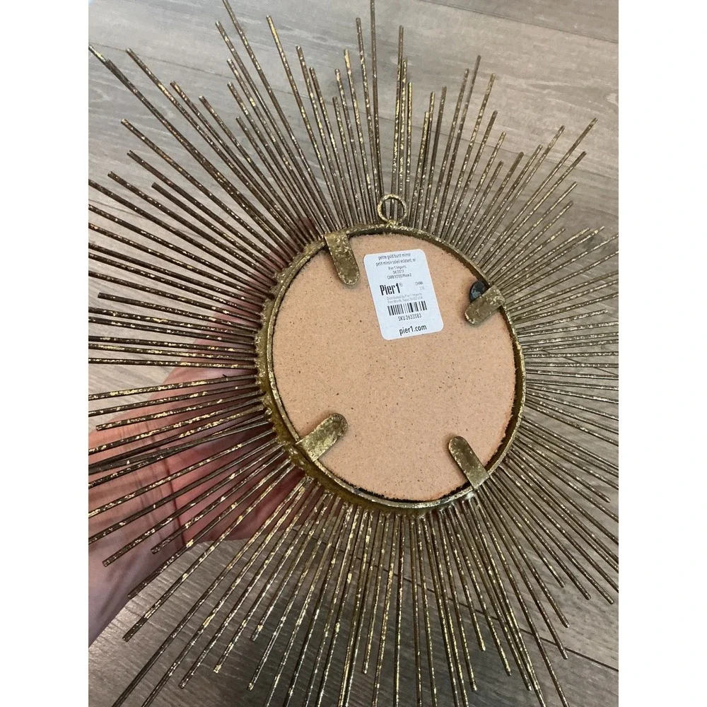 Pier 1 Gold Burst Mirror 16